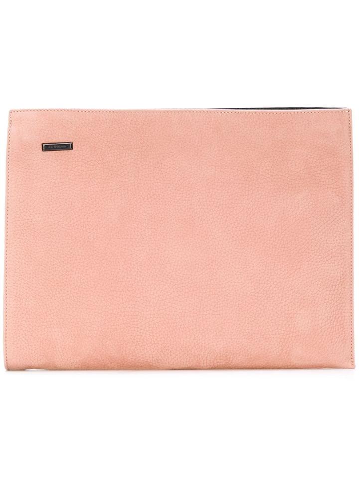 Zanellato Large Zipped Clutch Bag - Pink
