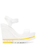 Kendall+kylie Touch Strap Wedge Sandals - White