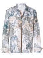 Les Benjamins Printed Shirt Jacket - Green