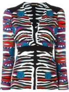 Roberto Cavalli Printed Wrap Blouse