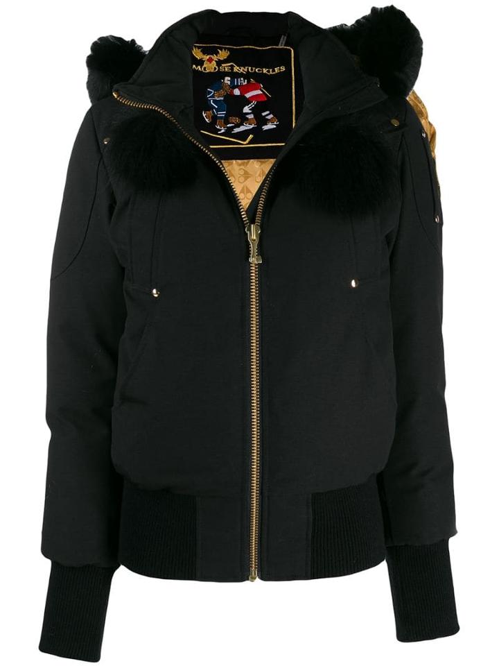 Moose Knuckles Short Hooded Jacket - Black
