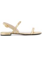 Prada Open Toe Sandals - Metallic