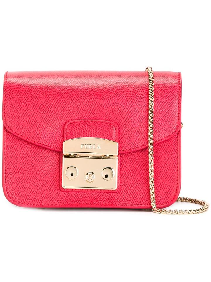 Furla Mini Metropolis Crossbody, Women's, Red, Leather