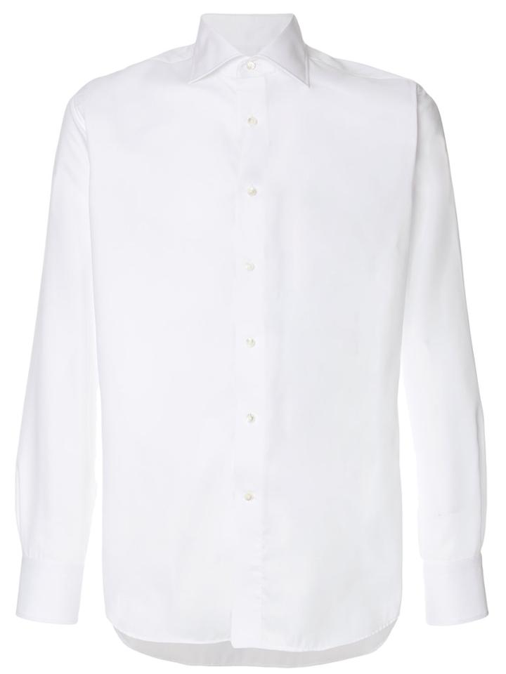 Canali Modern Fit Oxford Shirt - White