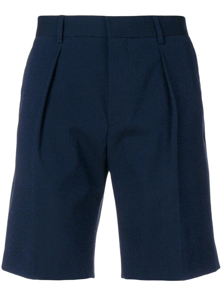 Boss Hugo Boss Pleated Shorts - Blue