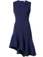 Elizabeth And James Asymmetric Hem Flared Dress - Blue