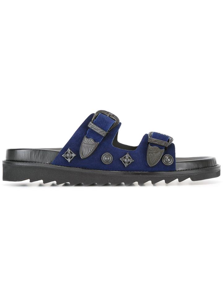Toga Virilis Buckled Sandals - Blue