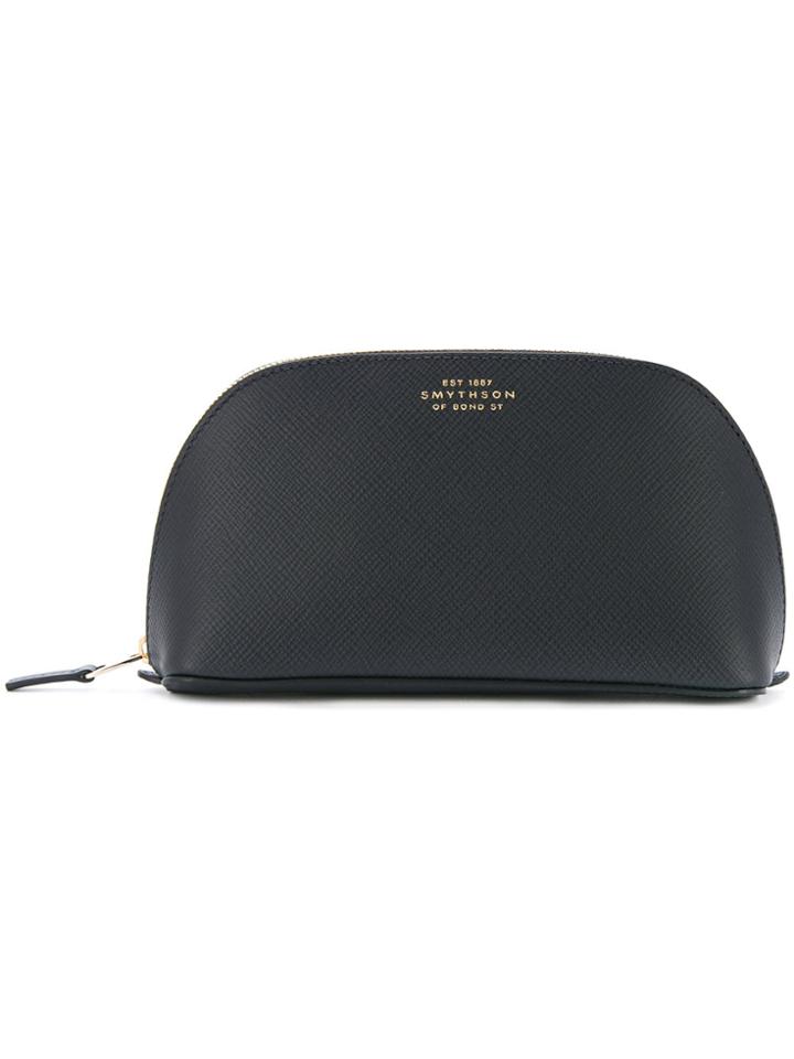 Smythson Zipped Cosmetics Case - Black