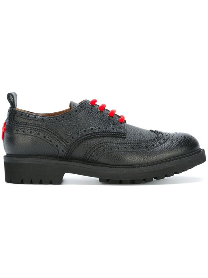 Givenchy Brogue Detail Derby Shoes - Black