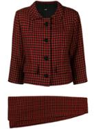 Balenciaga Pre-owned 1960 Houndstooth Skirt Suit - Red