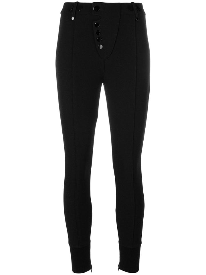 Alexander Wang Skinny Buttoned Pants - Black