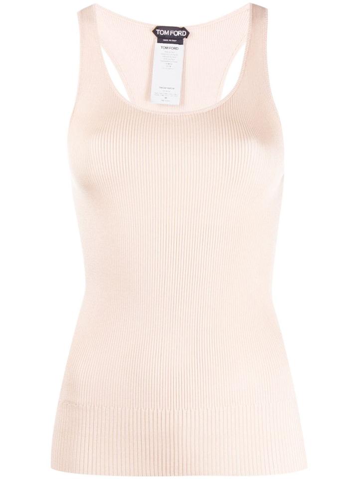 Tom Ford Ribbed Knit Vest - Neutrals
