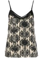 Essentiel Antwerp Snakeskin-print Titus Top - Neutrals