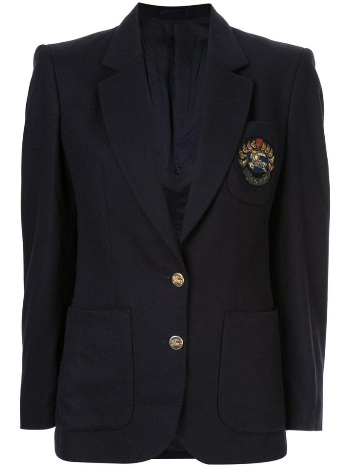 Burberry Vintage Logo Patch Jacket - Blue