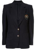 Burberry Vintage Logo Patch Jacket - Blue