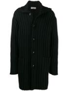Yohji Yamamoto Maxi Sweatshirt Coat - Black