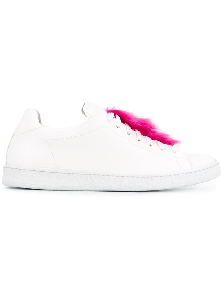 Joshua Sanders Fur Detail Sneakers