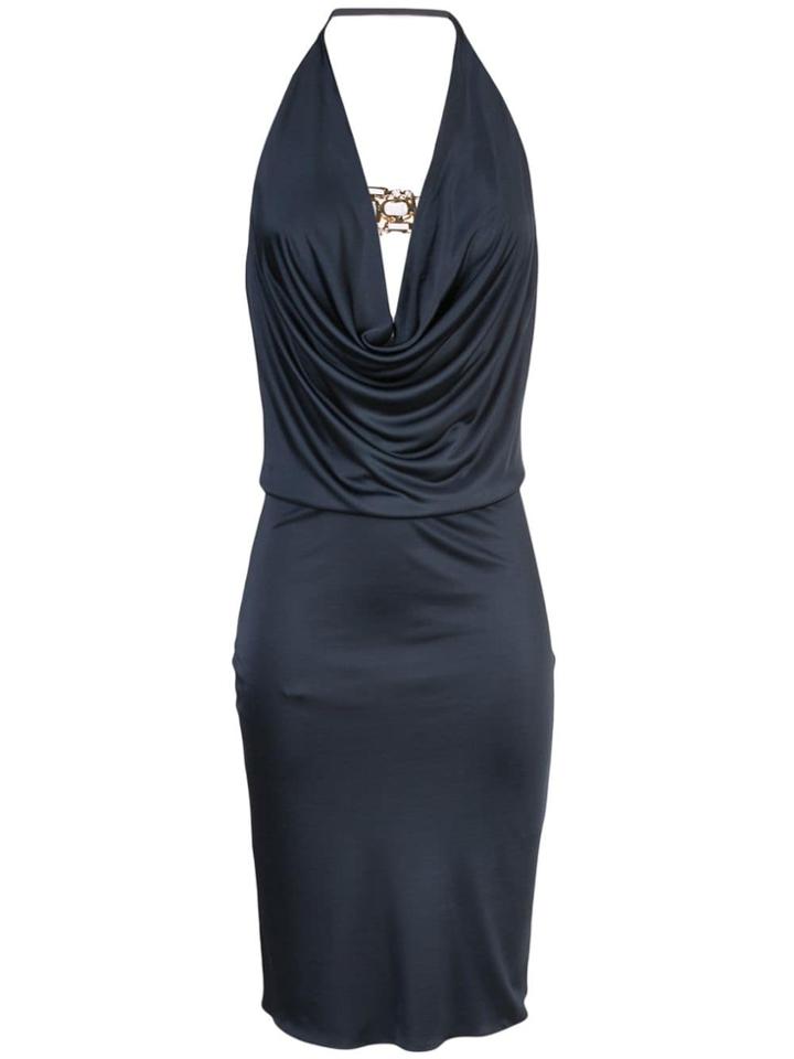 Haney Portia Draped Dress - Blue