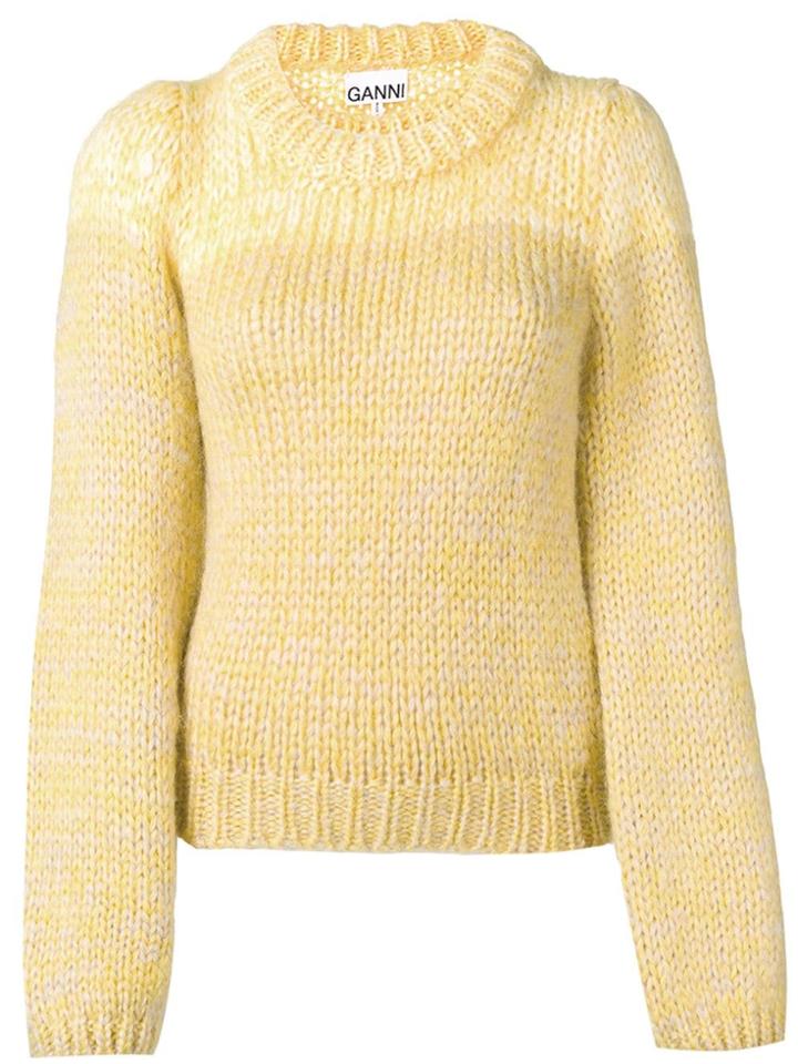 Ganni Chunky Knit Jumper - Yellow