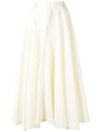 Mm6 Maison Margiela Flared Maxi Skirt - White