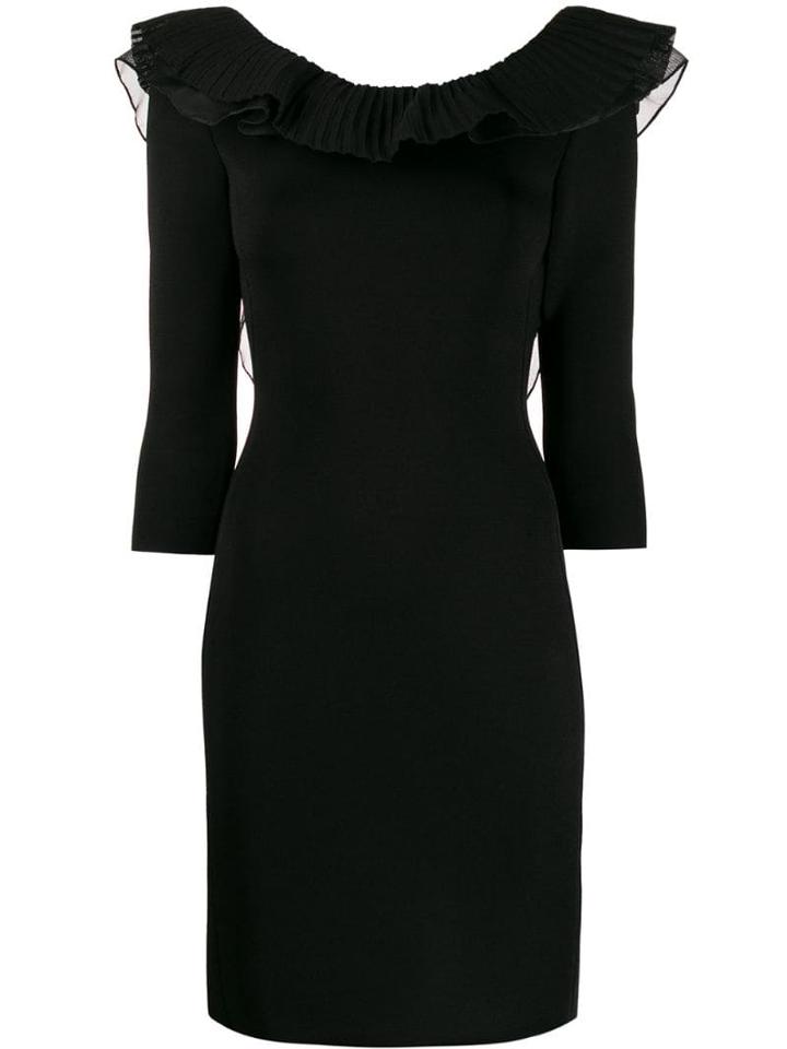 Antonino Valenti Ruffle Trimmed Dress - Black