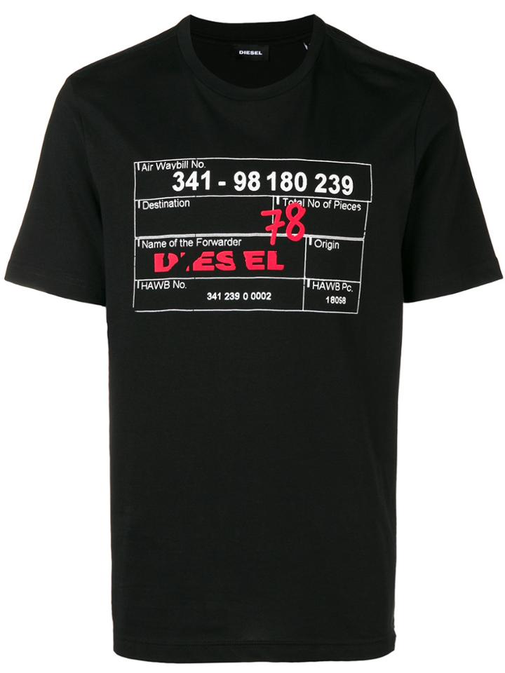 Diesel T-just-w2 T-shirt - Black