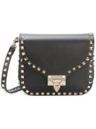 Garavani Rockstud Shoulder Bag - Women - Leather/metal - One Size, Black, Leather/metal, Valentino