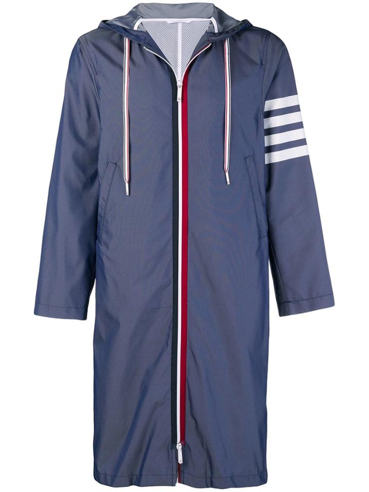 Thom Browne 4-bar Swim-tech Parka - Blue
