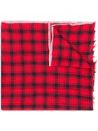 Bellerose Checked Scarf - Red
