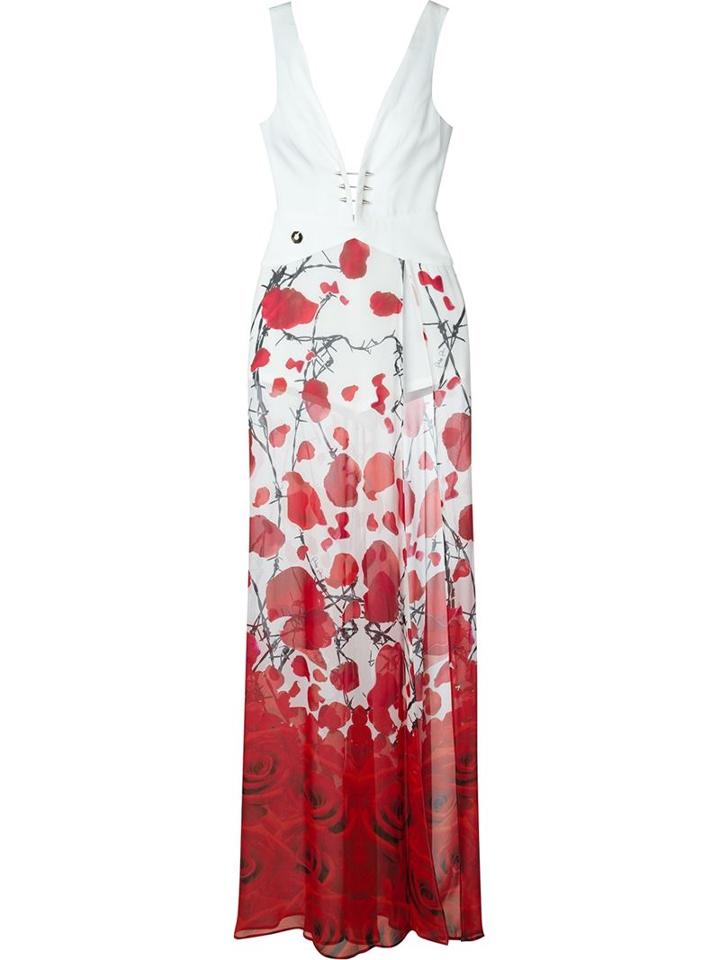 Philipp Plein Floral Evening Dress