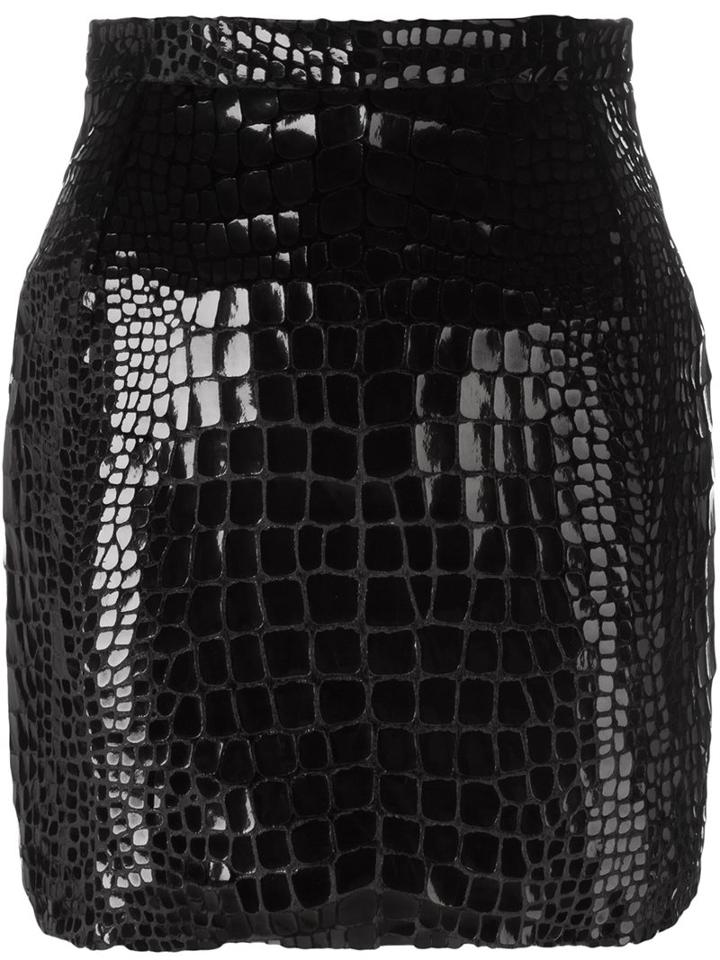 Saint Laurent Scale Effect 80's Mini Skirt