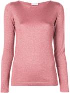 Brunello Cucinelli Slim-fit Knit Top - Pink