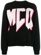 Mcq Alexander Mcqueen Contrast Logo Jumper - Black