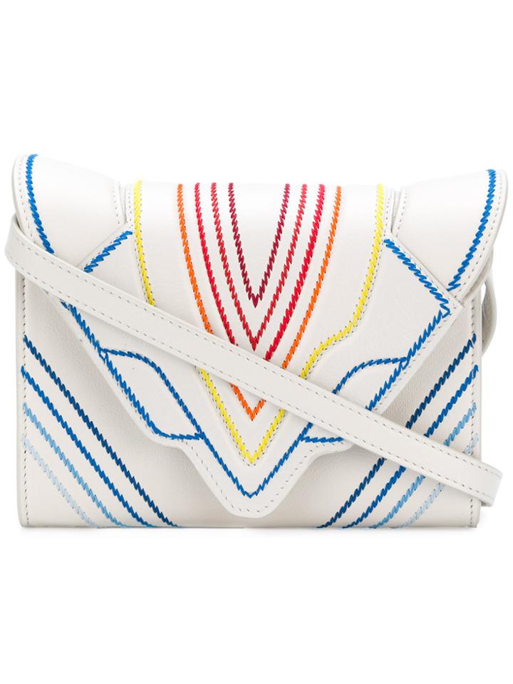 Elena Ghisellini Multilines Shoulder Bag - Nude & Neutrals