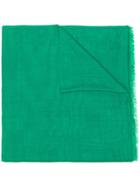 's Max Mara Frayed Scarf - Green