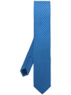 Salvatore Ferragamo Gancio Printed Tie - Blue