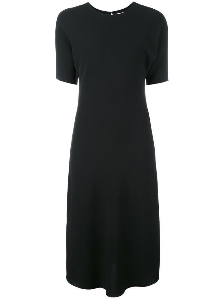 Toteme - Short Sleeve Dress - Women - Polyester - M, Black, Polyester