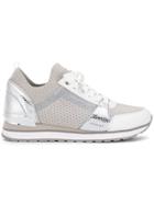 Michael Michael Kors Billie Metallic Knit Sneakers - Grey