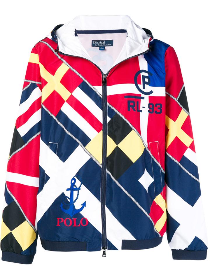 Polo Ralph Lauren Sailing Flag Printed Windbreaker - Multicolour
