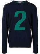 Hackett No 2 Intarsia Jumper - Blue