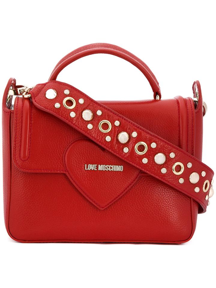Love Moschino Heart Detail Tote - Red