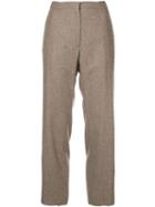 Rochas Nmario Checked Trousers - Brown