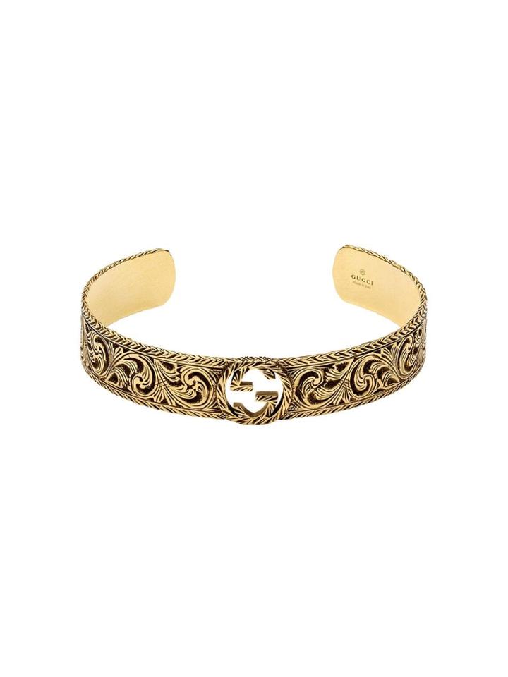 Gucci Yellow Gold Bracelet With Interlocking G - 0718