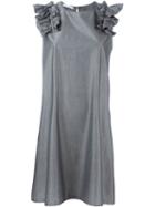 Société Anonyme Larouche Dress, Women's, Size: 2, Grey, Cotton