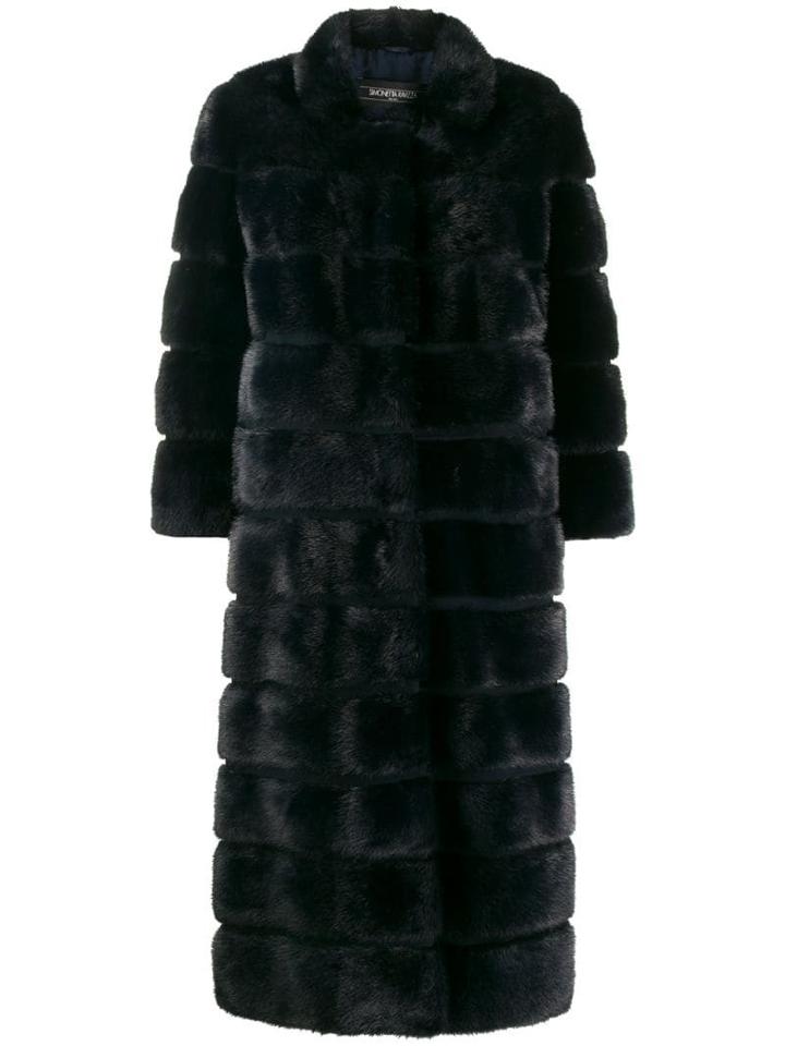 Simonetta Ravizza Longline Coat - Blue