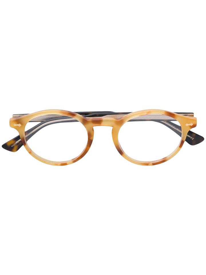Gucci Eyewear Cat Eye Glasses - Yellow & Orange