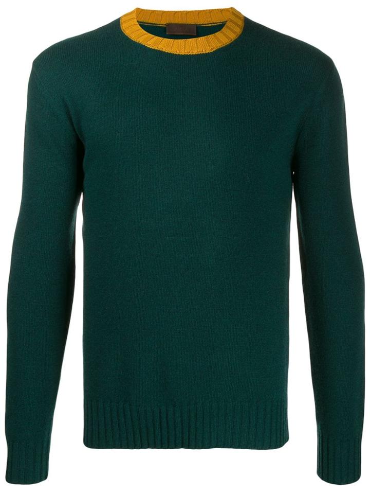 Altea Gauge 7 Contrast Trim Jumper - Green