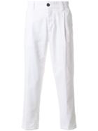 Pt01 Cropped Trousers - White