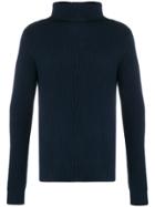 Aspesi Roll-neck Knitted Sweater - Blue