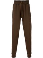 Blood Brother Gathered Ankle Track Pants, Men's, Size: Medium, Brown, Cotton